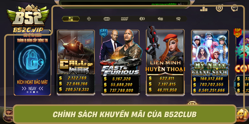 Chinh Sach Khuyen Mai Cua B52Club Nang Cao Trai Nghiem Nguoi Choi0